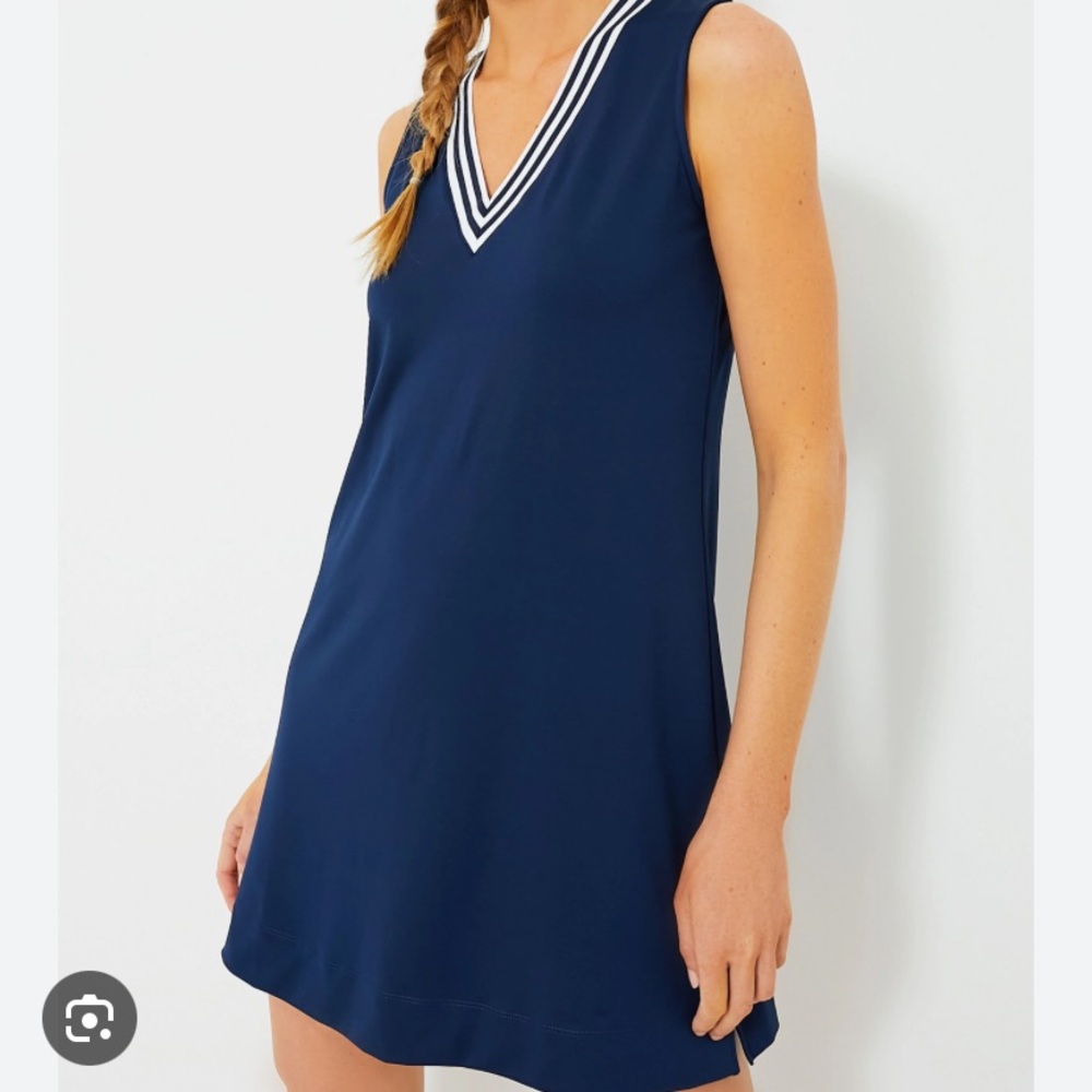 Tuckernuck Navy Suzanne Tennis Dress